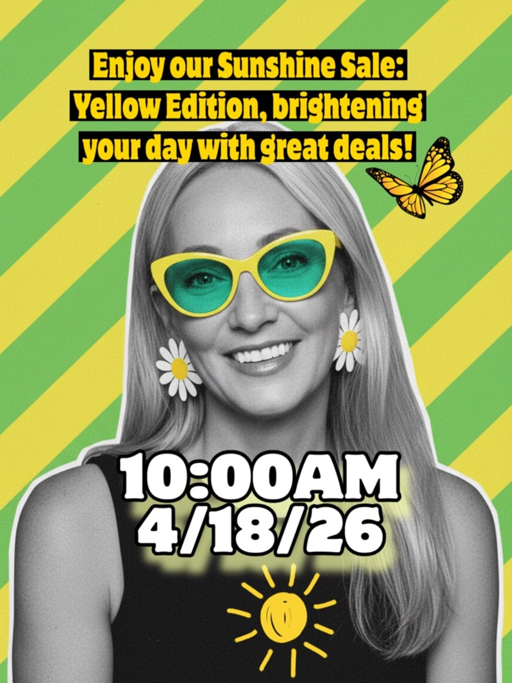 Sat 4/18/26 @ 10:00AM. FUN HAPPY SUNSHINE PIECES.